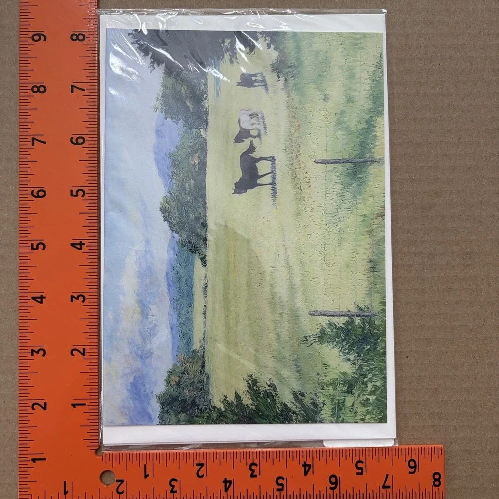 Vintage Clare Aaron Horse Collection Farmable Note Cards Set Of 2 W/envelopes